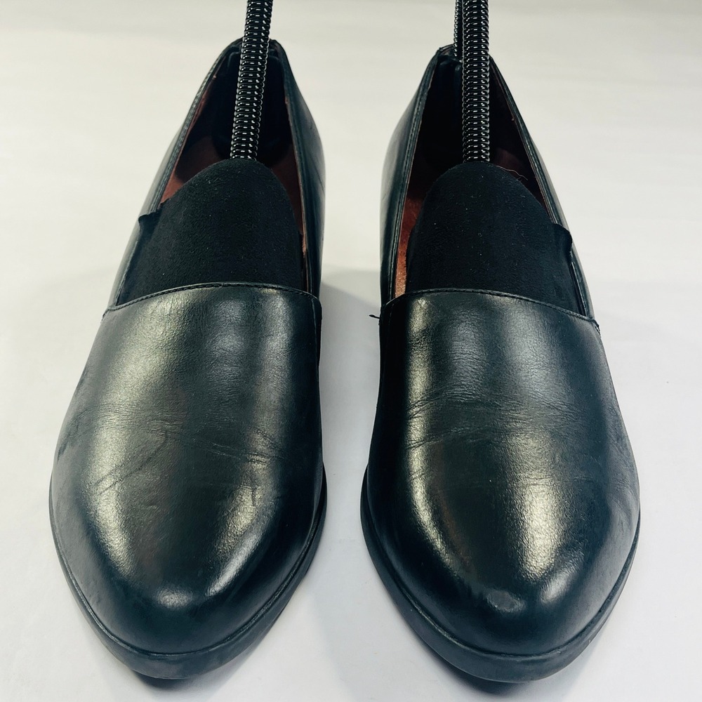 Dansko Shanda Shoes Womens 38/7.5-8‎ Black Leather Waterproof Wedge Heel Comfort - Picture 11 of 12